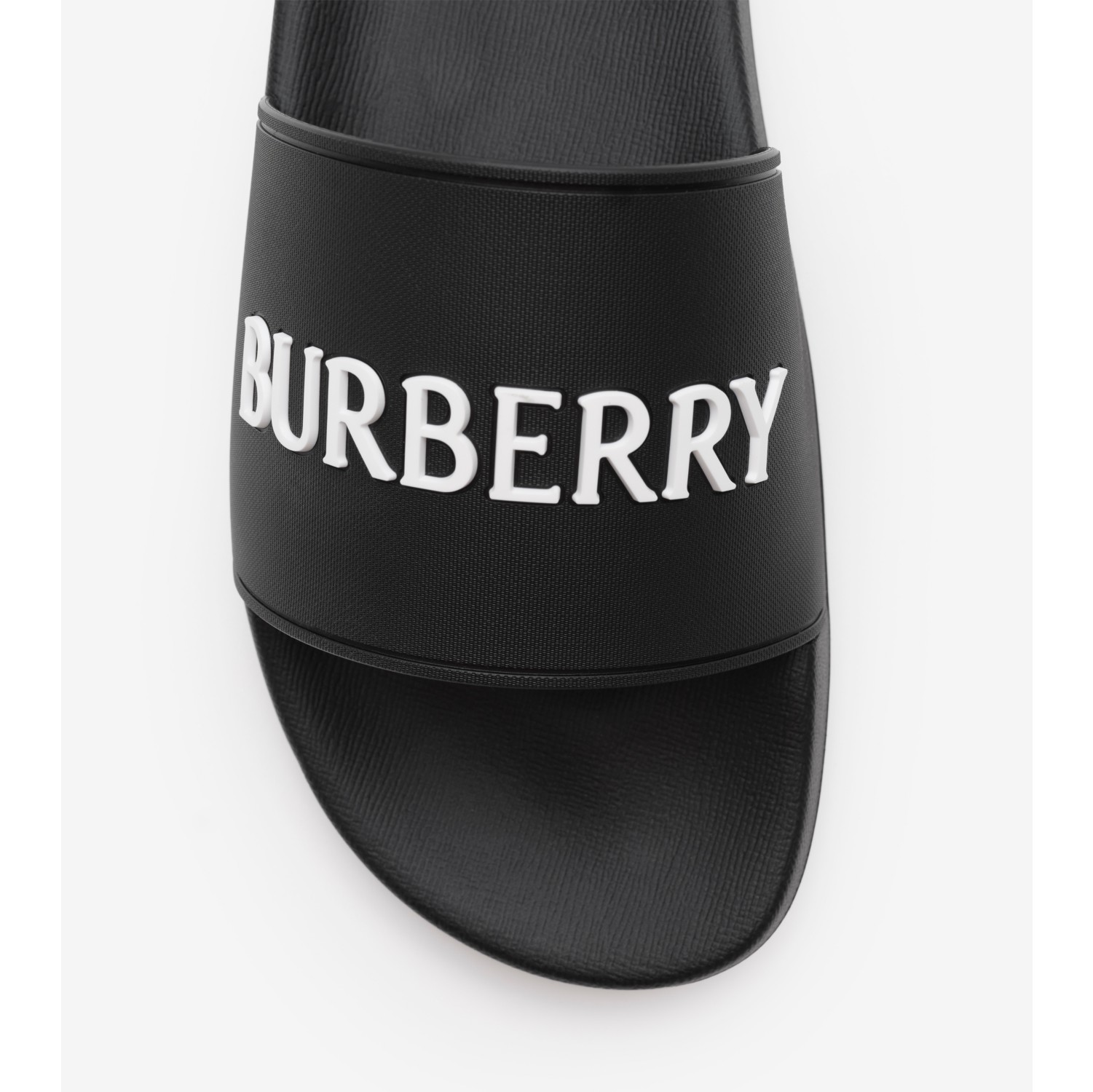 Logo Slides in Black/white - Men | Burberry® Official
