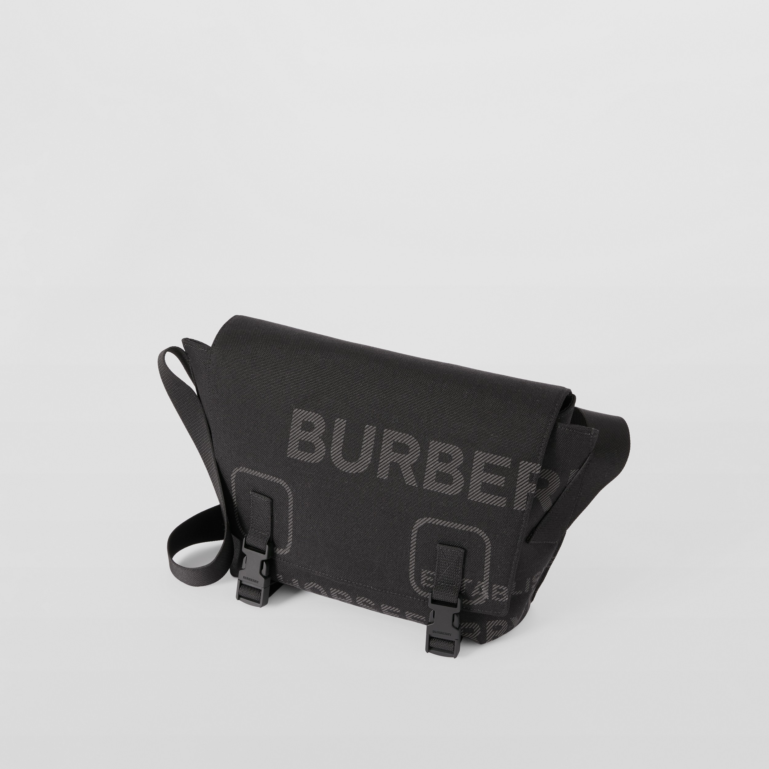 Horseferry Print Nylon Small Lock Bag in Black - Men | Burberry® Official - 4