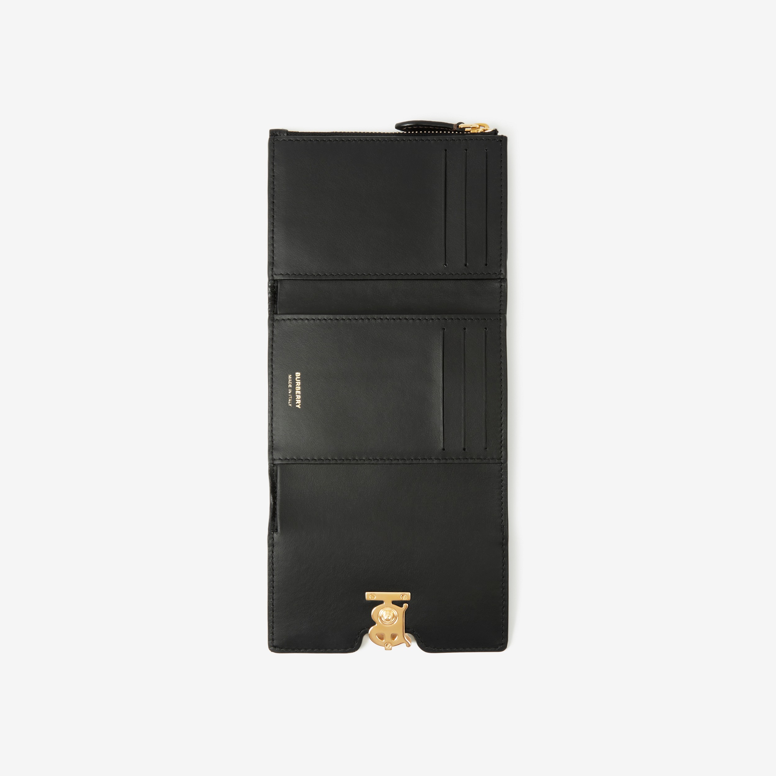 Kompakte TB-Brieftasche aus Narbleder (Schwarz) - Damen | Burberry® - 4
