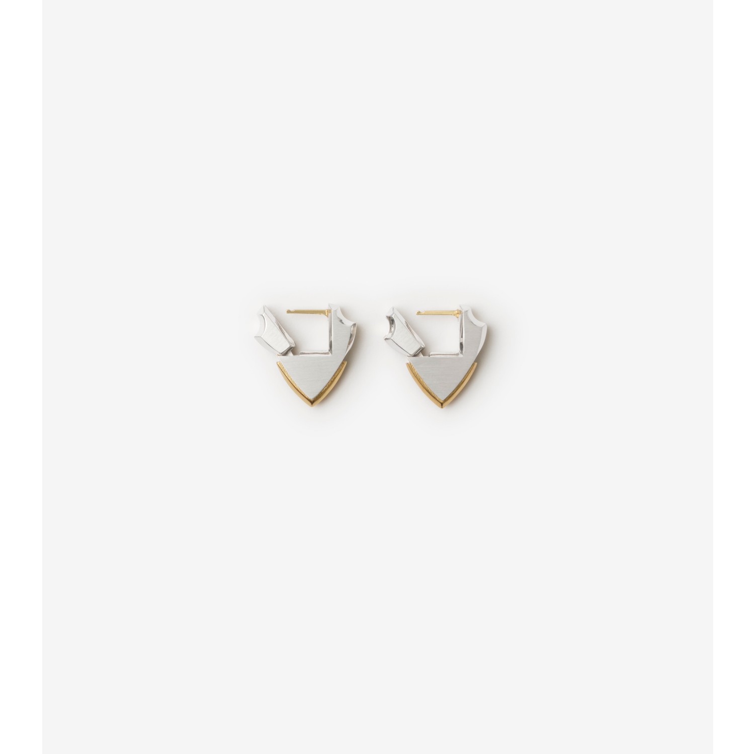 Small Shield Earrings in Silver - Women | Burberry® Official