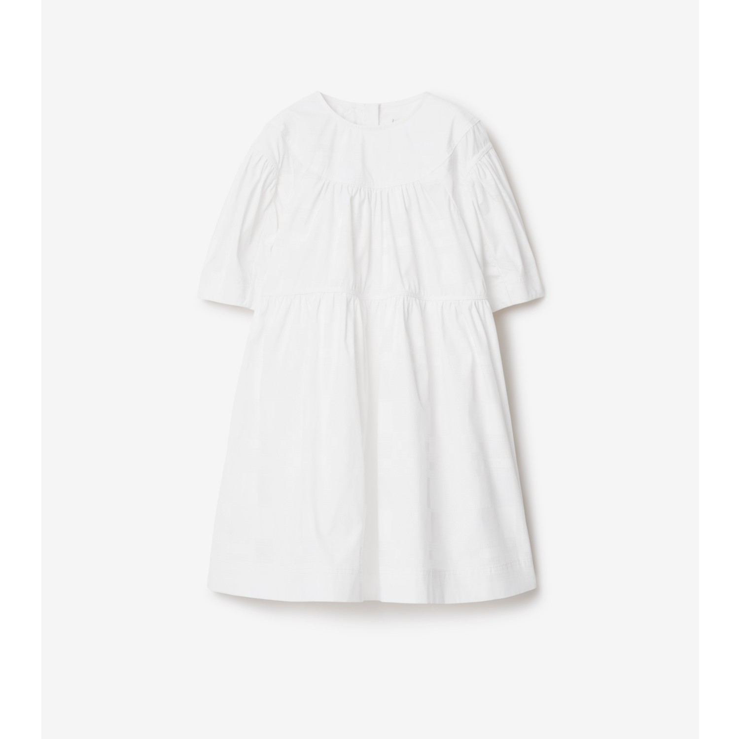 ストレッチコットン ドレス (ホワイト) | Burberry®公式サイト
