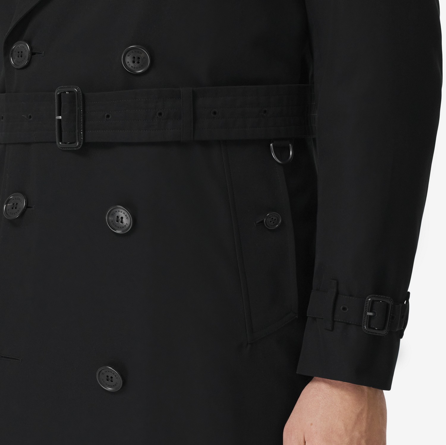 肯辛顿版型 - 长款 Heritage Trench 风衣 (黑色) - 男士 | Burberry® 博柏利官网