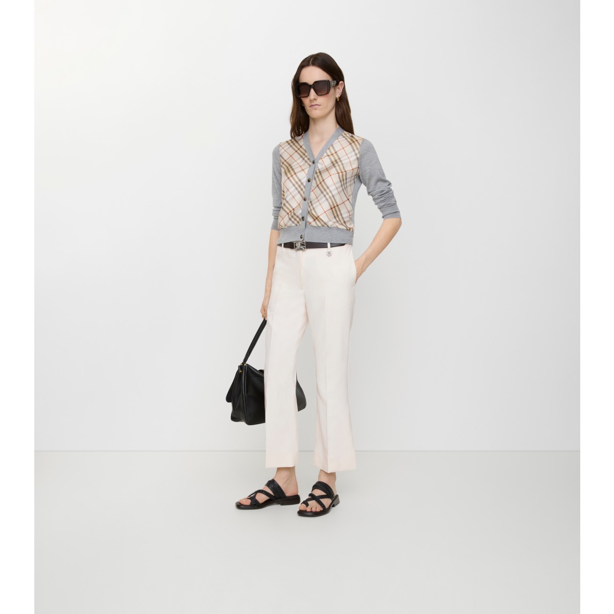  Cropped Flared Trousers