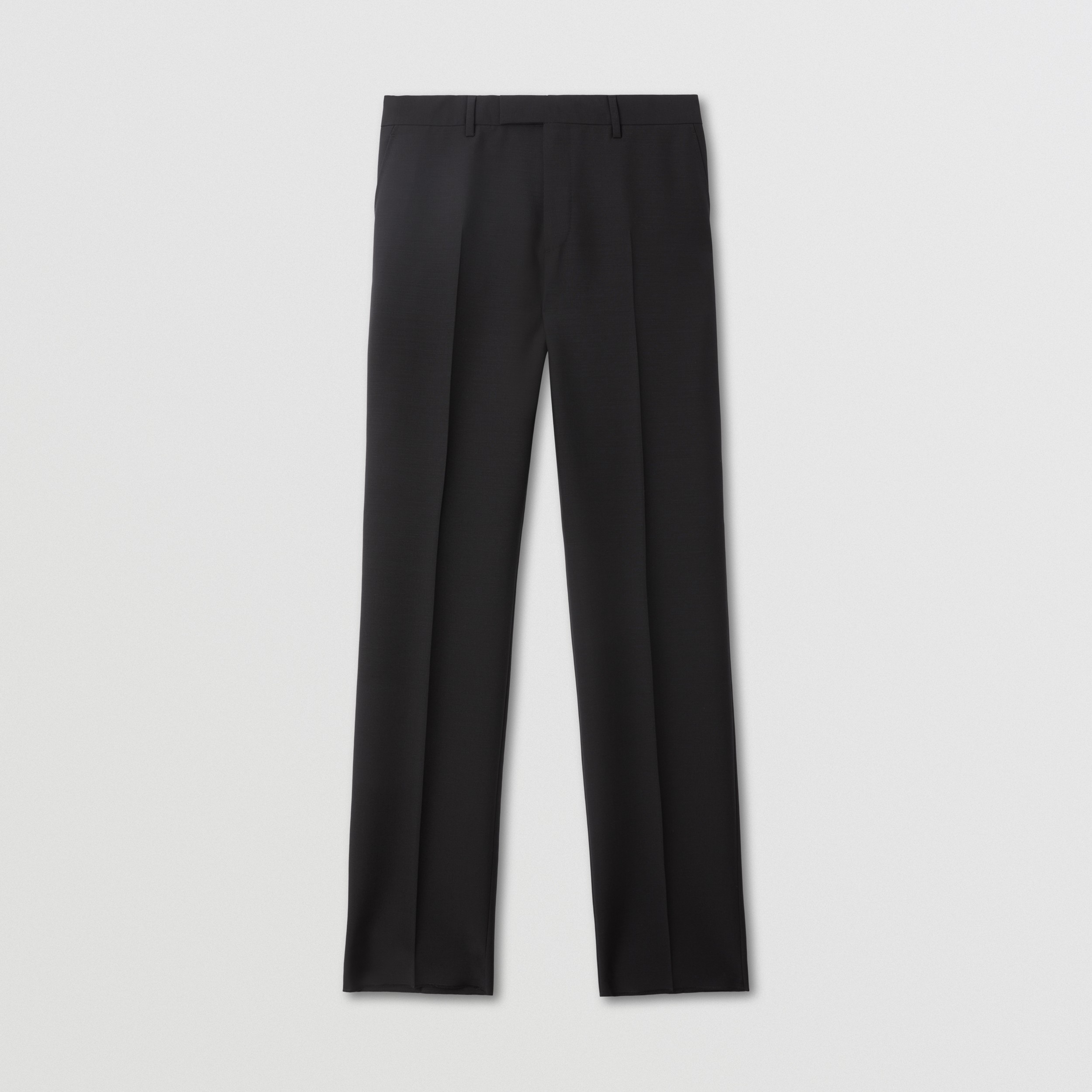 Classic Fit Wool Mohair Tailored Trousers in Black - Men | Burberry® Official - 4