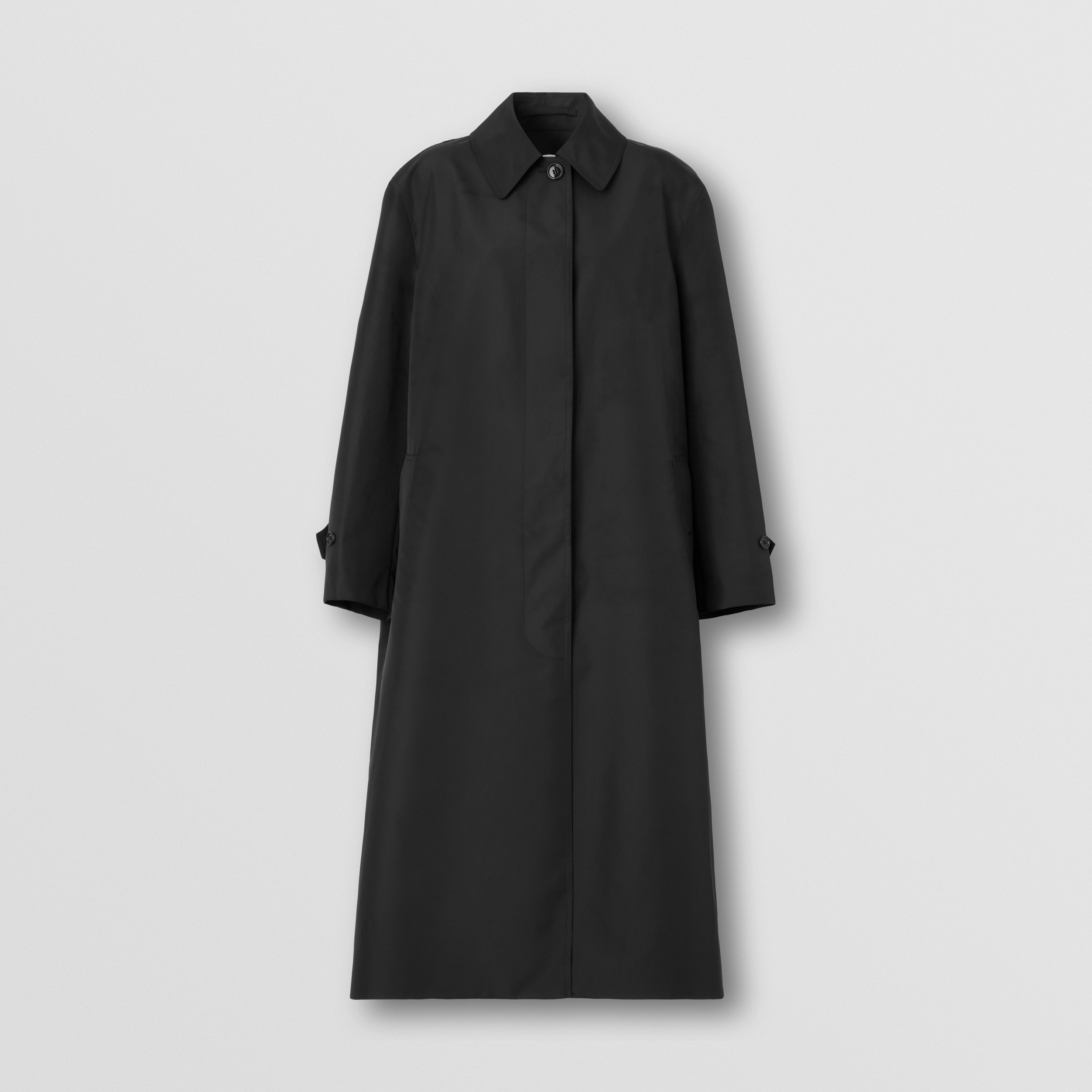 Gathered Panel Car Coat in Black - Women | Burberry® Official - 4