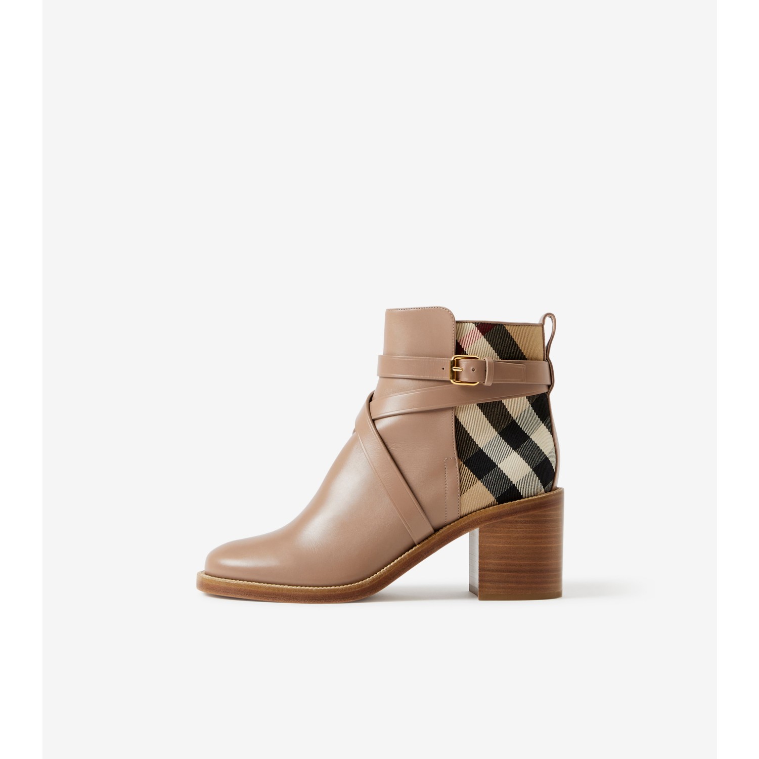 Burberry house check ankle on sale boots