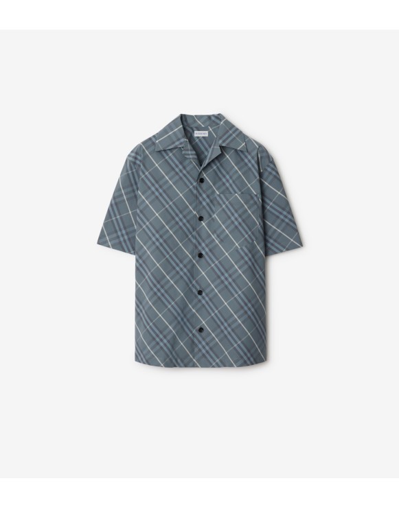 Relaxed Fit Check Cotton Shirt
