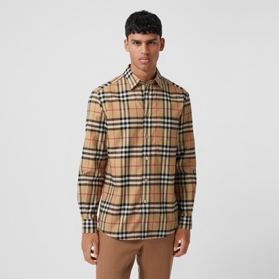 Vintage Check Cotton Flannel Shirt in 