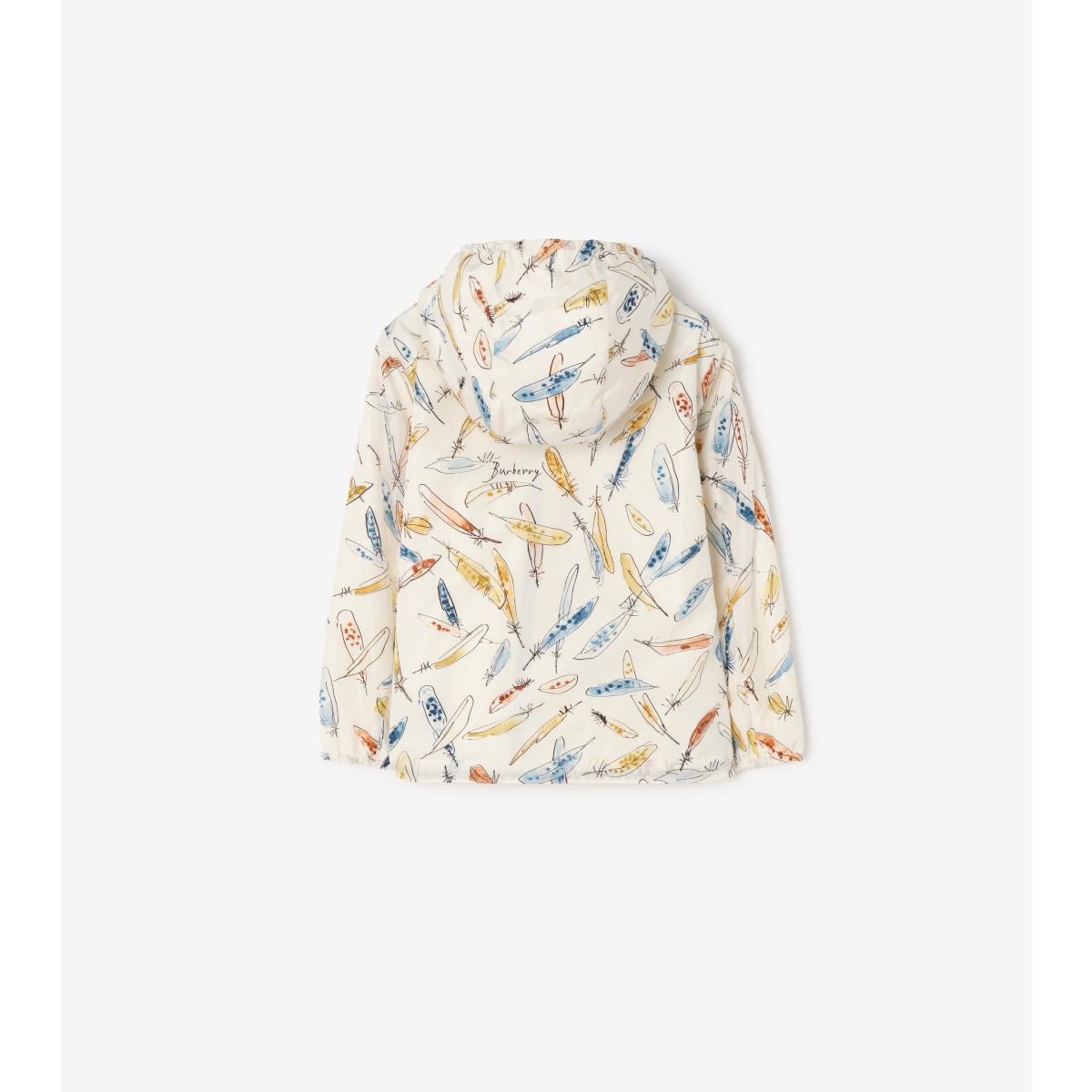  Printed Feather-print Nylon Hooded Jacket