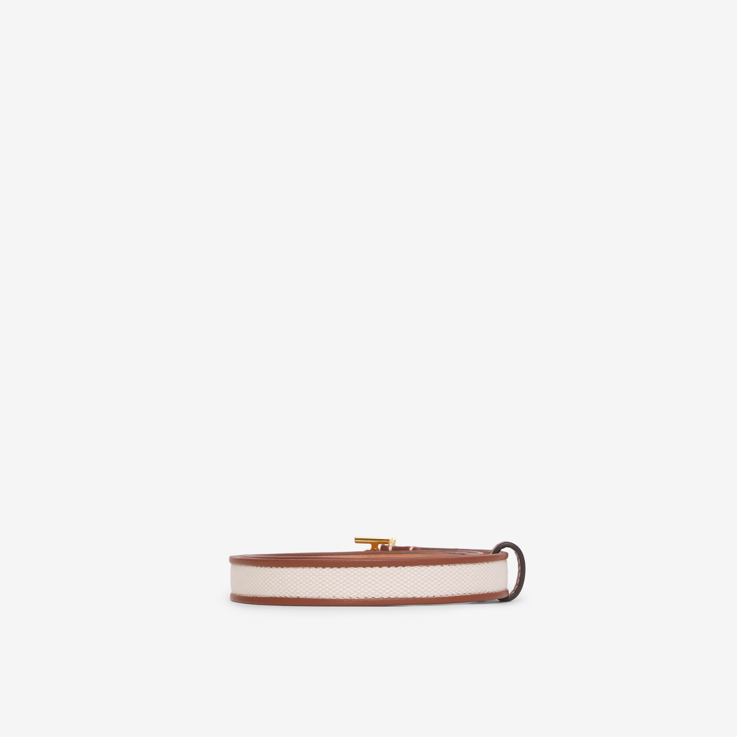Canvas and Leather TB Belt in Natural/tan - Women | Burberry® Official - 4