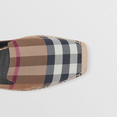 burberry check espadrilles