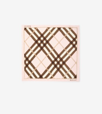 Watercolour Check Silk Scarf Bow ®