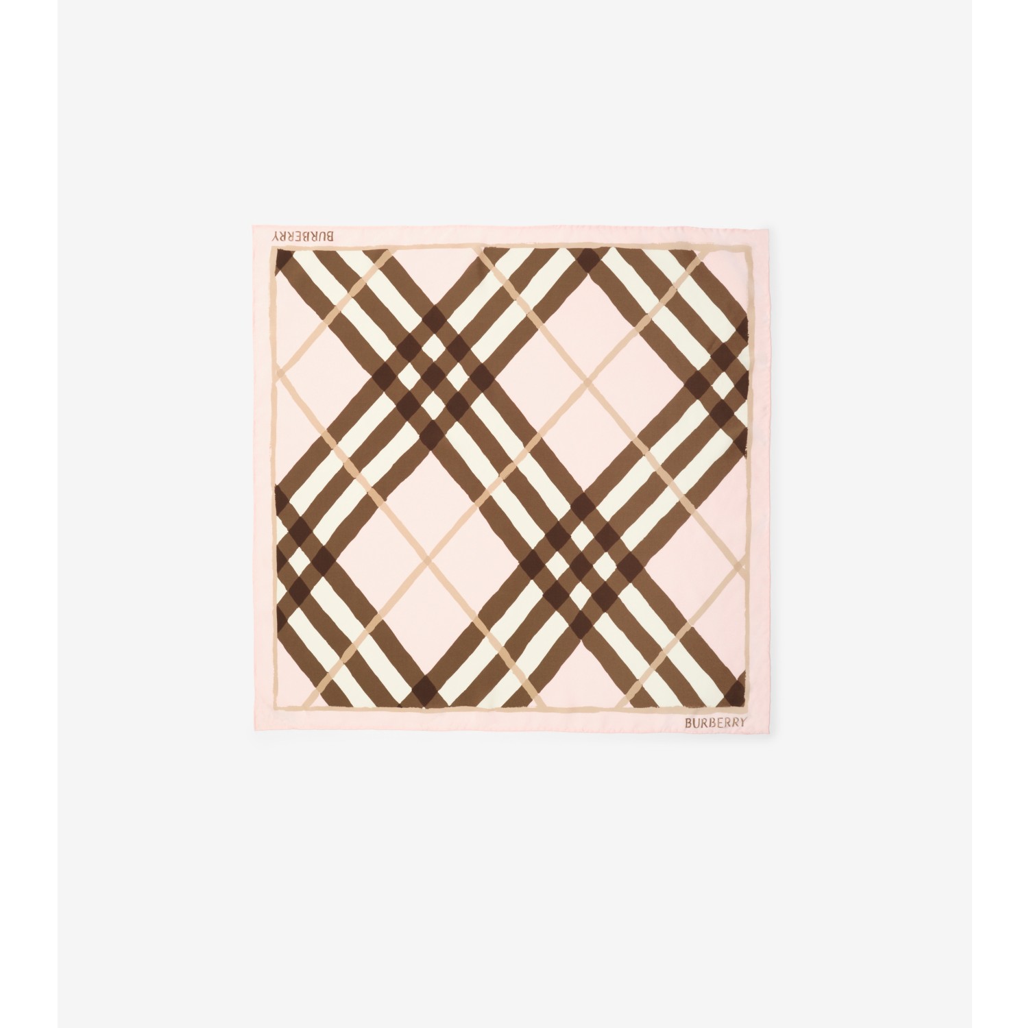 Watercolour Check Silk Scarf