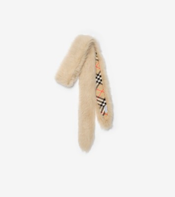 Skinny Shearling Scarf Sand ®