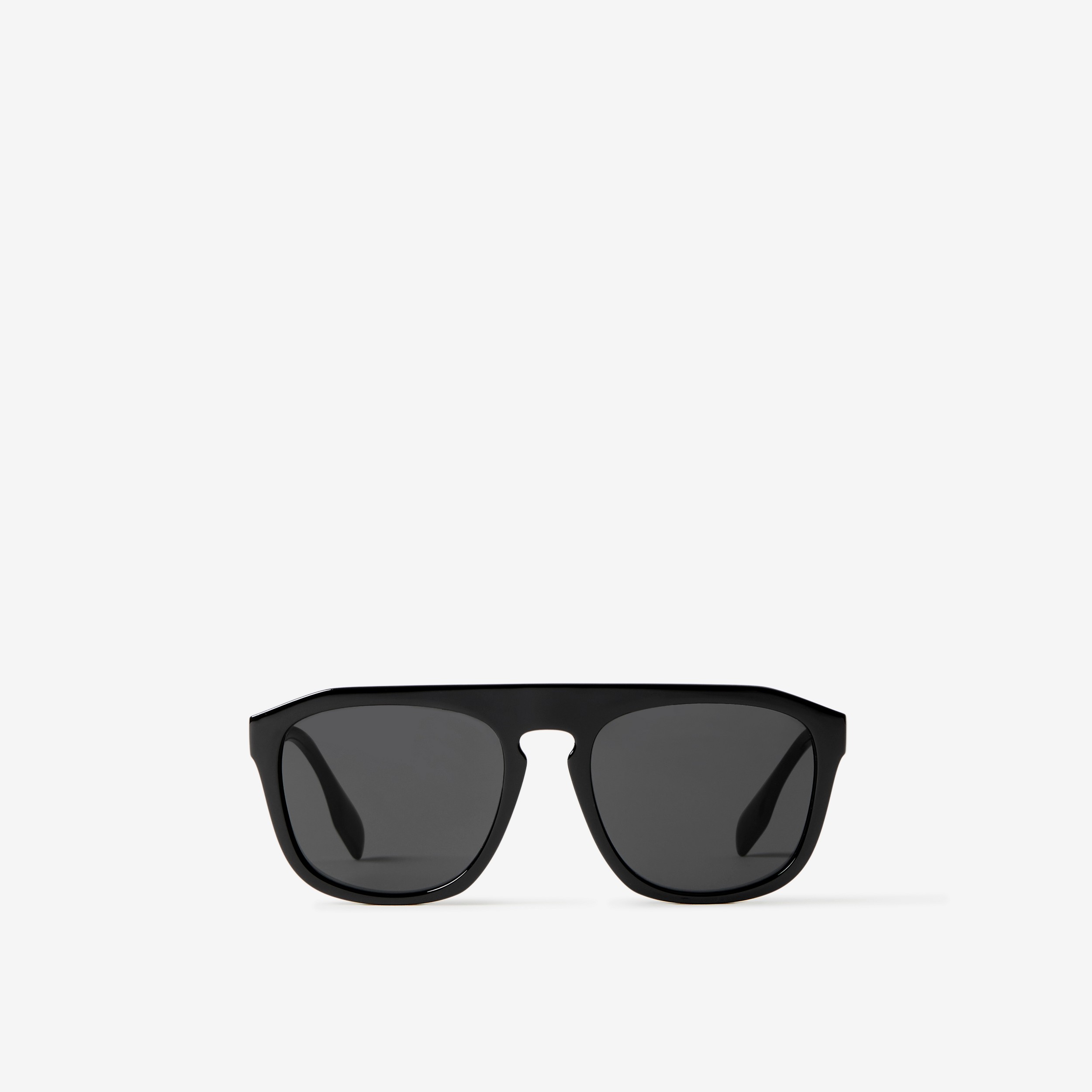 Square Frame Sunglasses in Black | Burberry® Official - 1