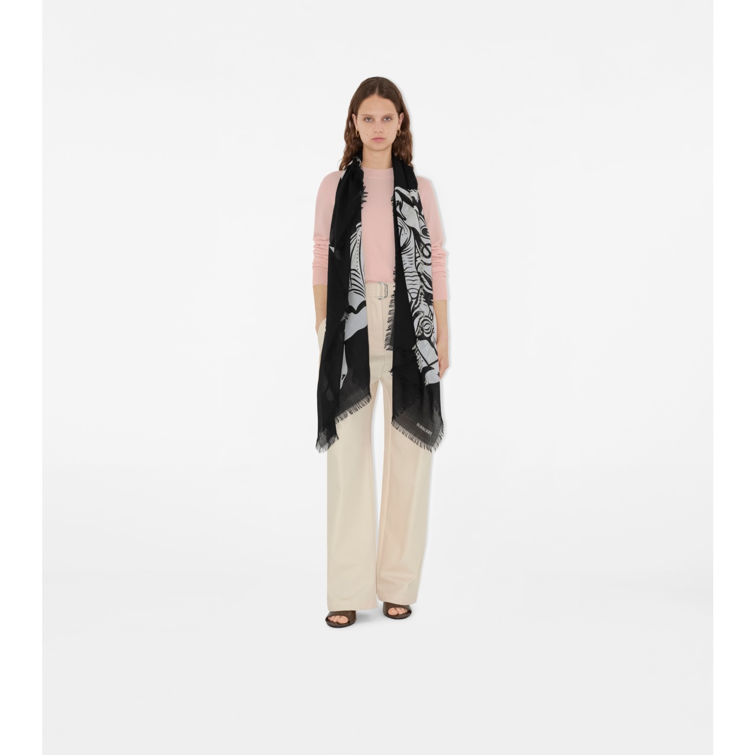 Wide EKD Wool Scarf