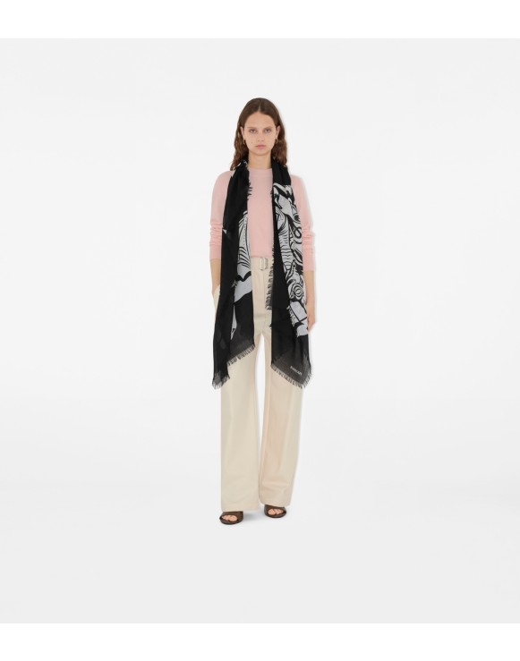 Wide EKD Wool Scarf