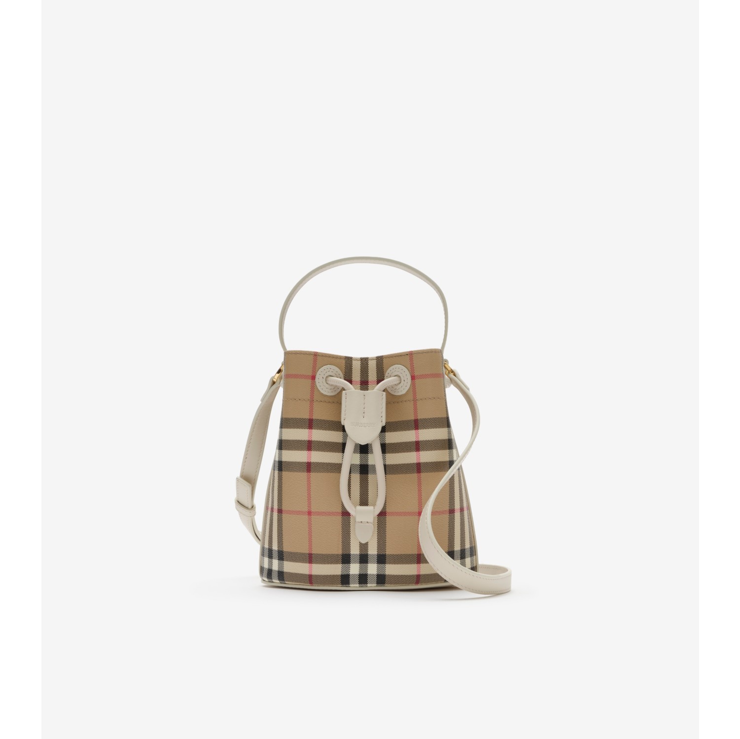 Mini Check Bucket Bag