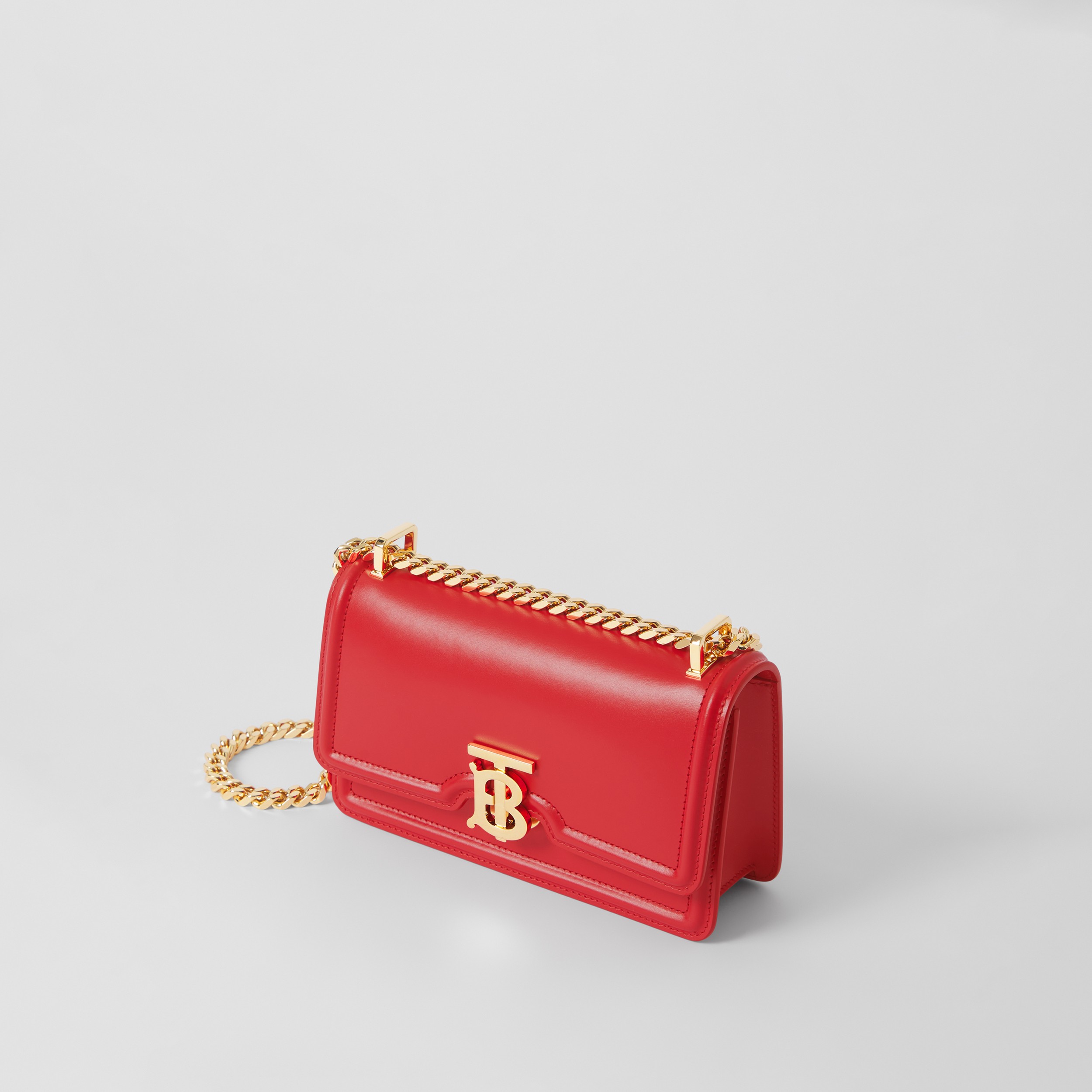 Mini Leather Chain TB Bag in Bright Red - Women | Burberry® Official - 4