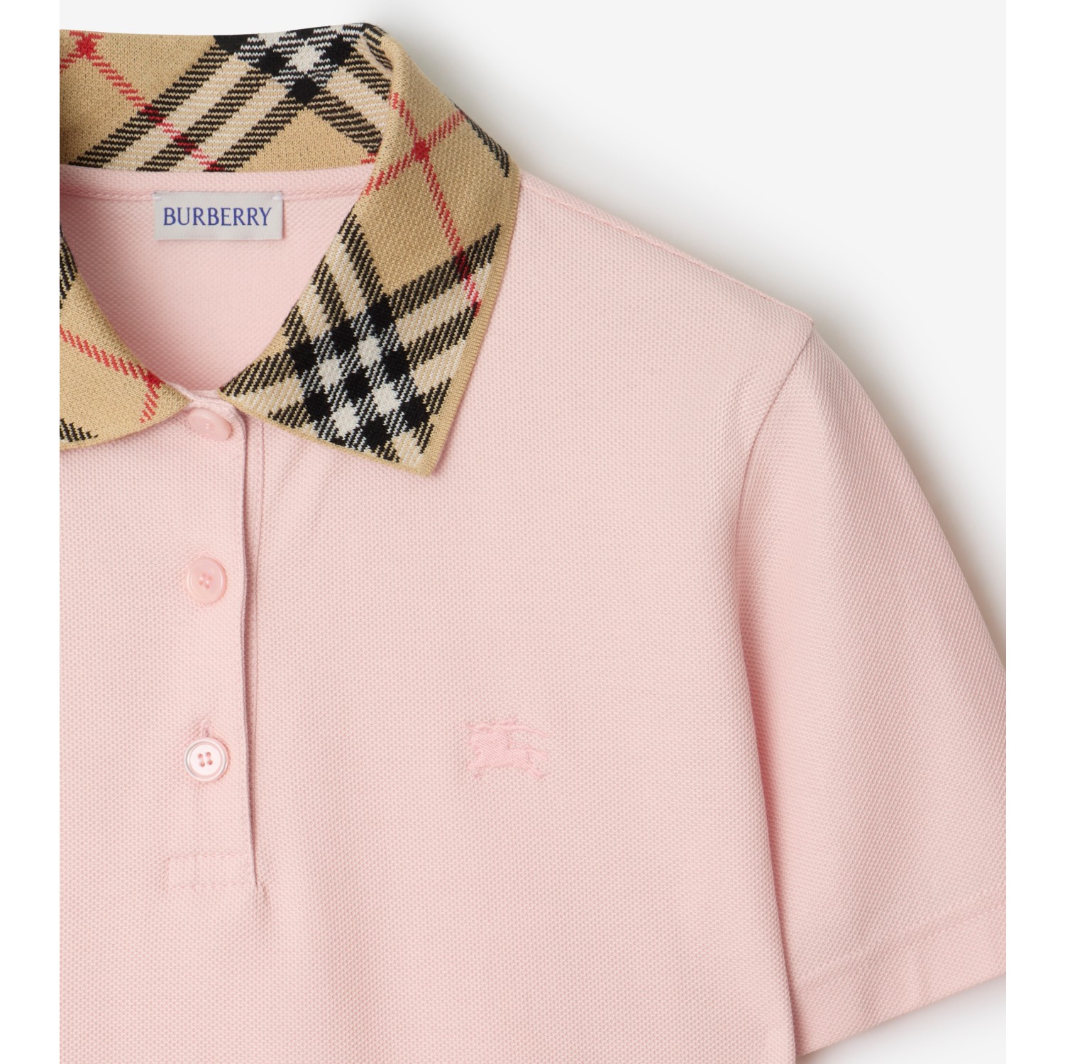 BURBERRYフリル付きポロシャツ Mサイズ ローズカラー♡ BURBERRYフリル付きポロシャツ Mサイズ ローズカラー♡ BURBERRYフリル