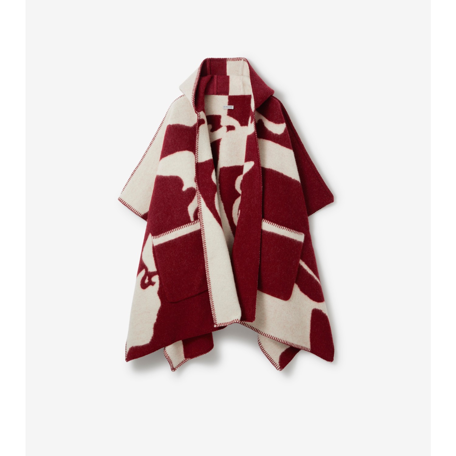 EKD ウール ブランケットケープ (リップル) | Burberry®公式サイト