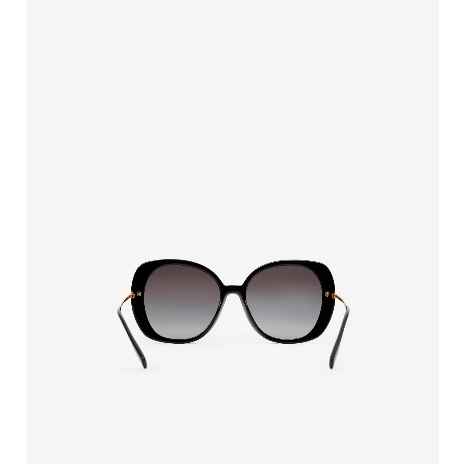 Icon Stripe Detail Square Frame Sunglasses