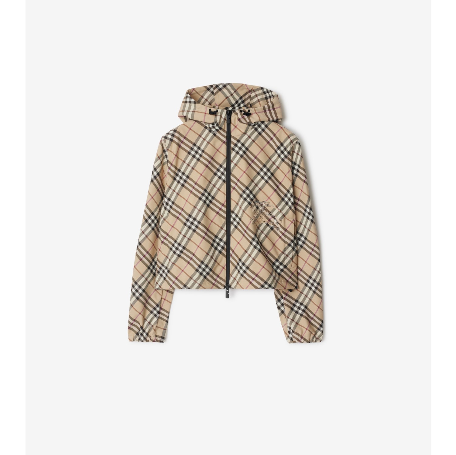 Check Hooded Jacket