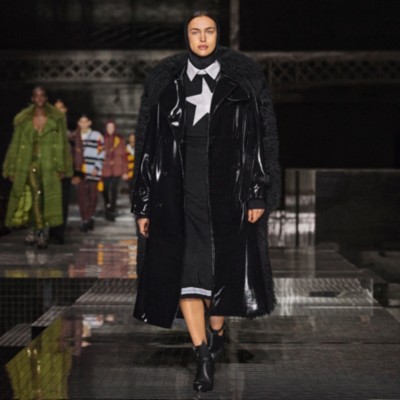 burberry vinyl trench coat