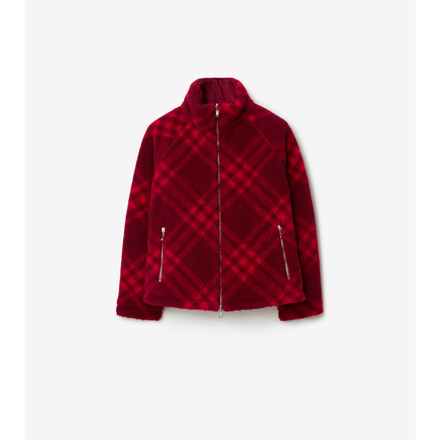 Womens red deals burberry jacket