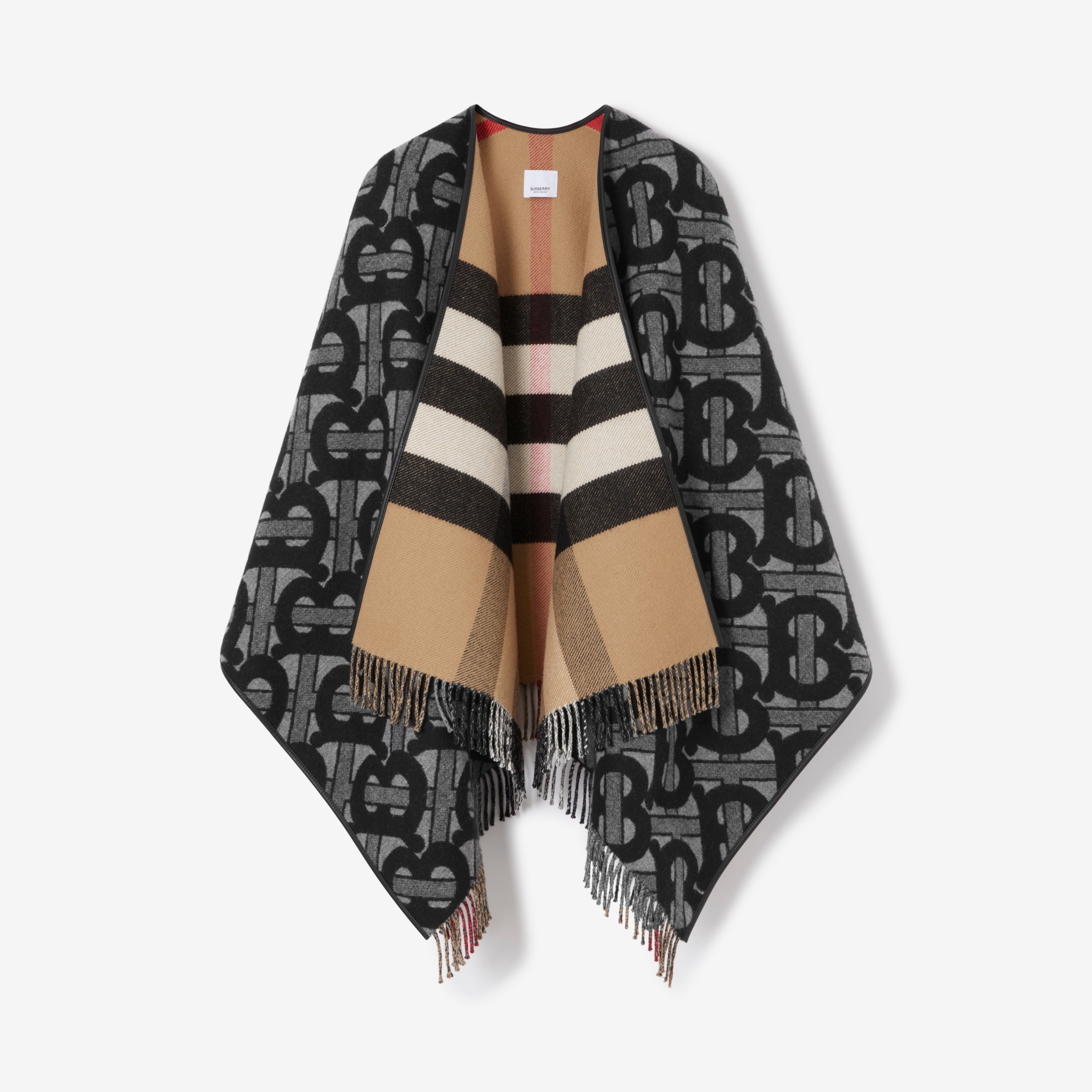 Total 72+ imagen burberry shawl poncho