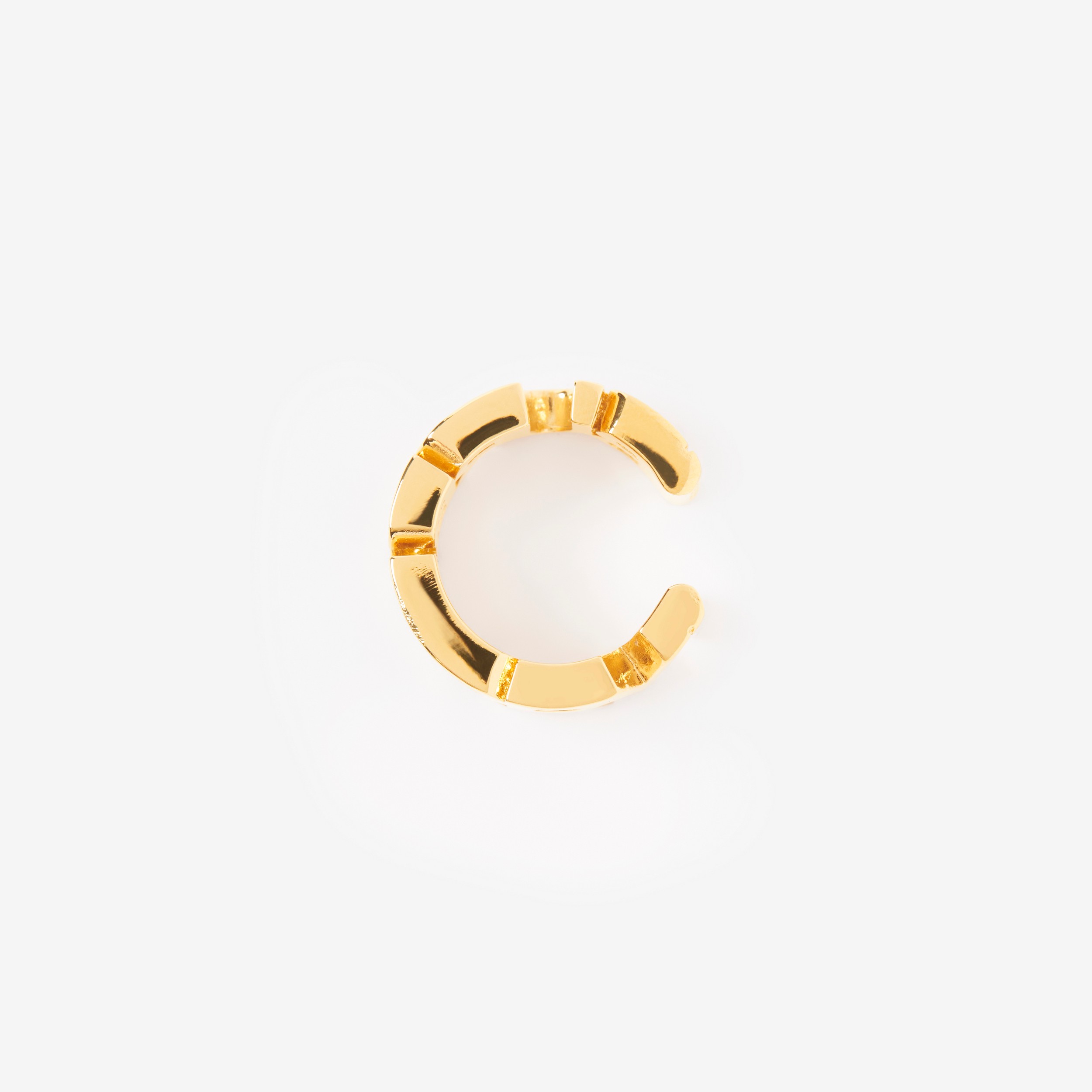 Pendiente ear cuff chapado en oro con logotipo (Dorado Claro) - Mujer | Burberry® oficial - 2