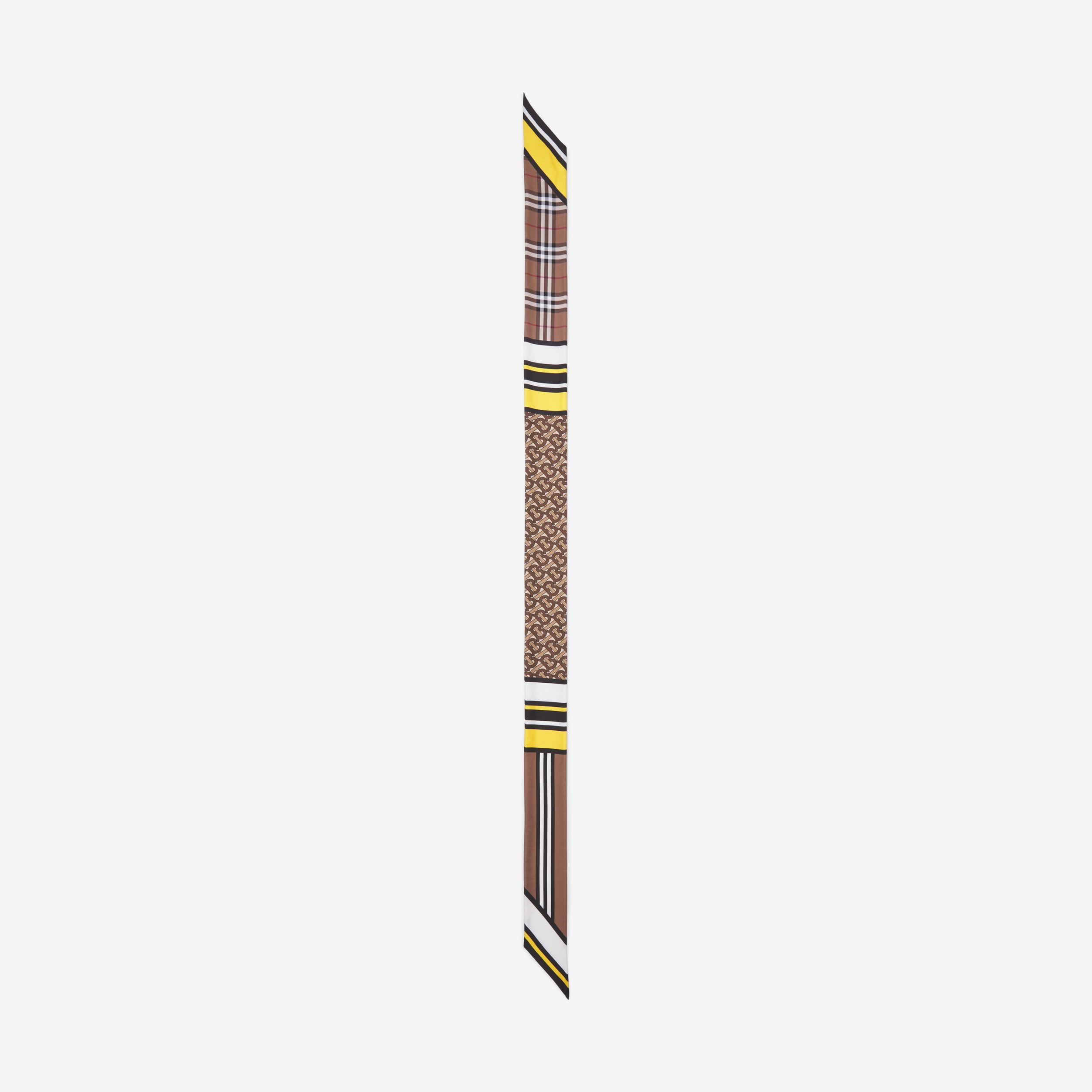 Sciarpa sottile in seta con stampa collage (Multicolore) - Donna | Sito ufficiale Burberry® - 2