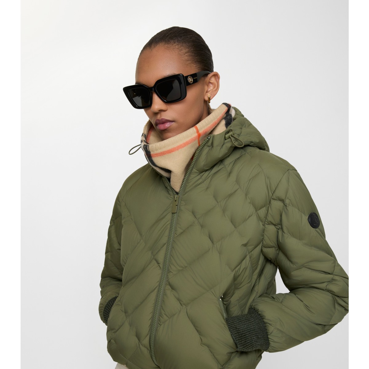  Check Cashmere Snood