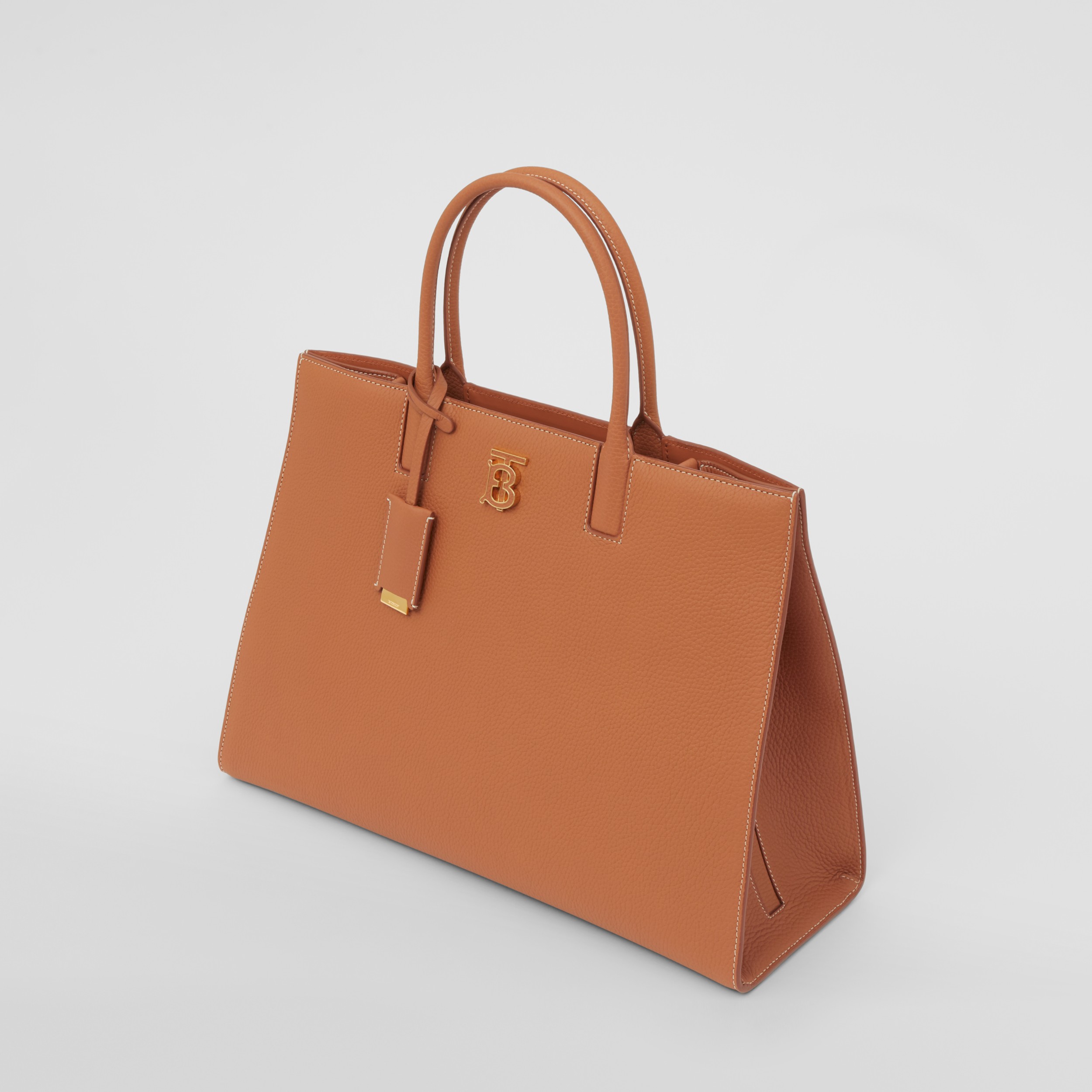Grainy Leather Medium Frances Bag in Warm Russet Brown - Women | Burberry® Official - 4