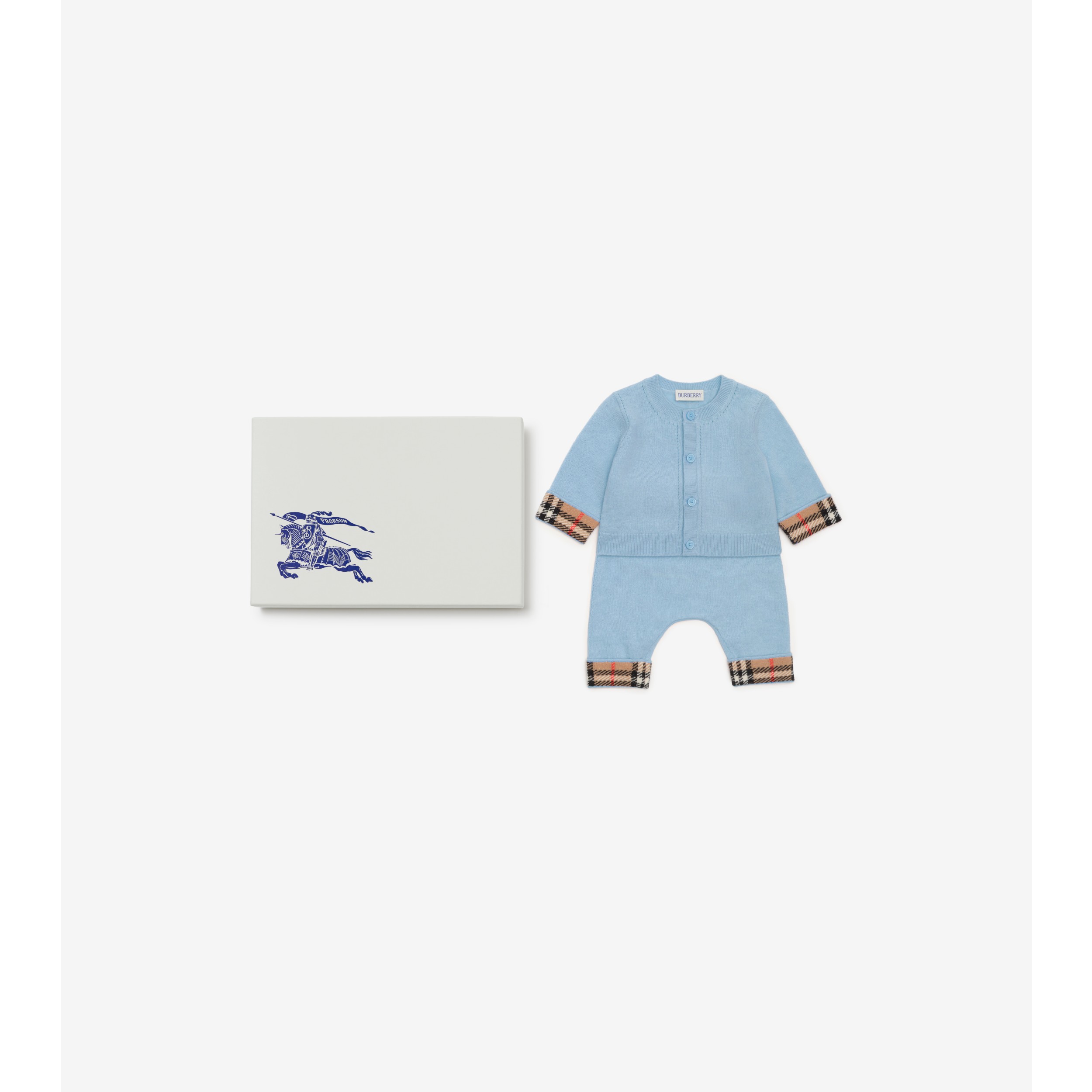 Cashmere Two-piece Baby Gift Set in Ivory white - Children