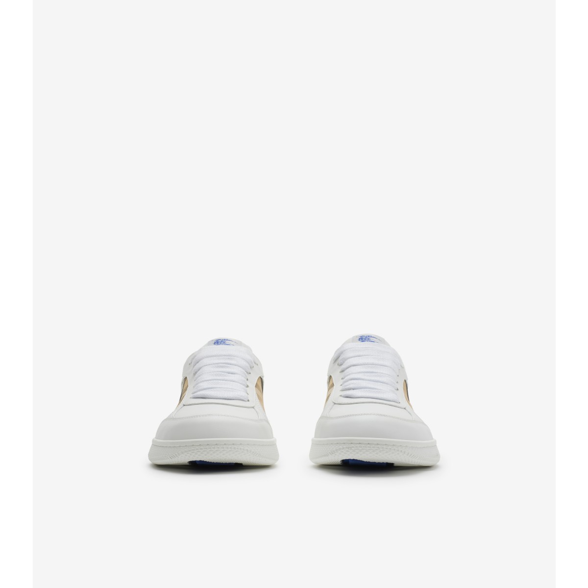  Check Leather and Terrace Sneakers​