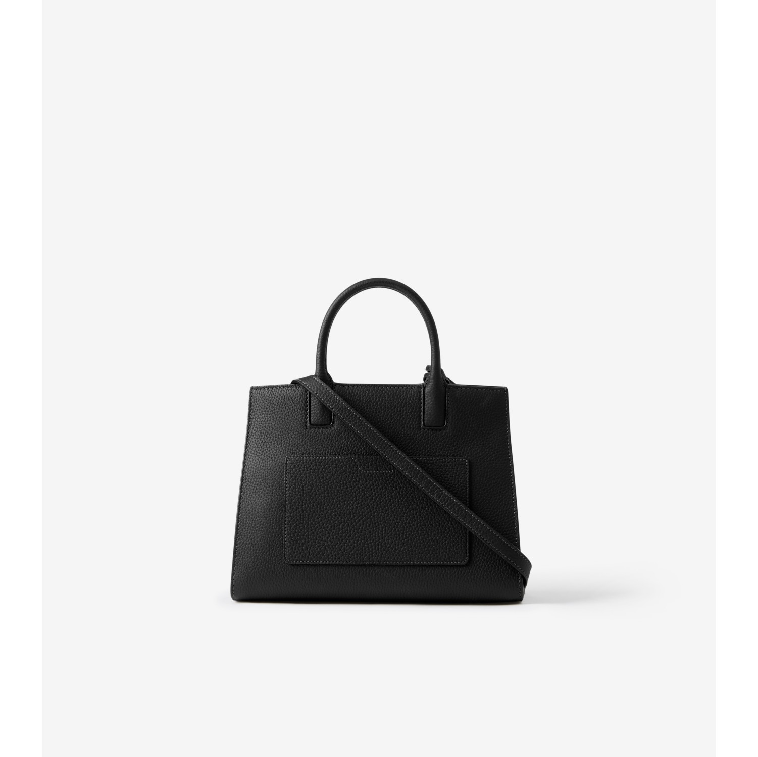 Burberry bag black leather best sale