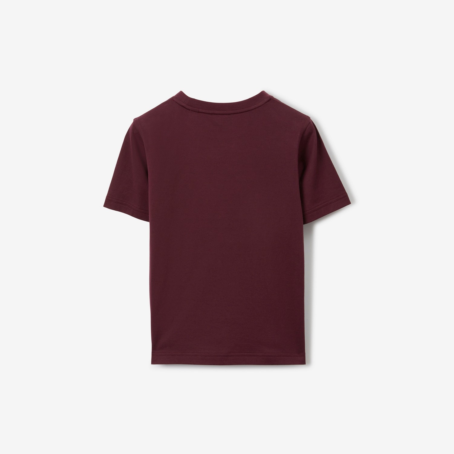 学院风图案棉质 T 恤衫 (深栗色) | Burberry® 博柏利官网