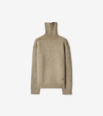 Wool Cashmere Sweater in Linden Men Burberry Official