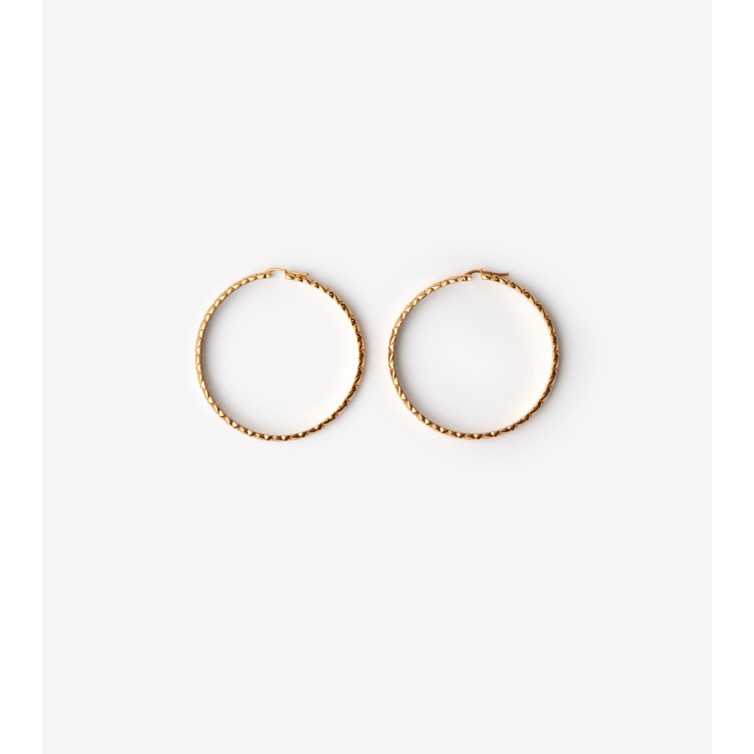 Shield Segment Hoop Earrings