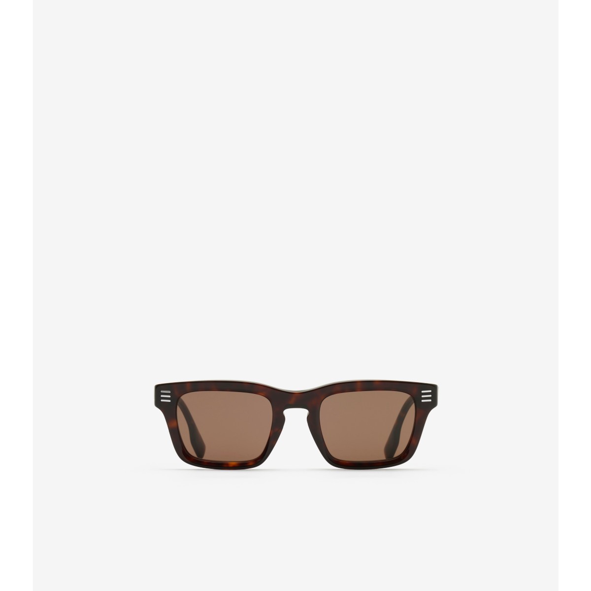 Burberry Stripe Square Sunglasses In Black