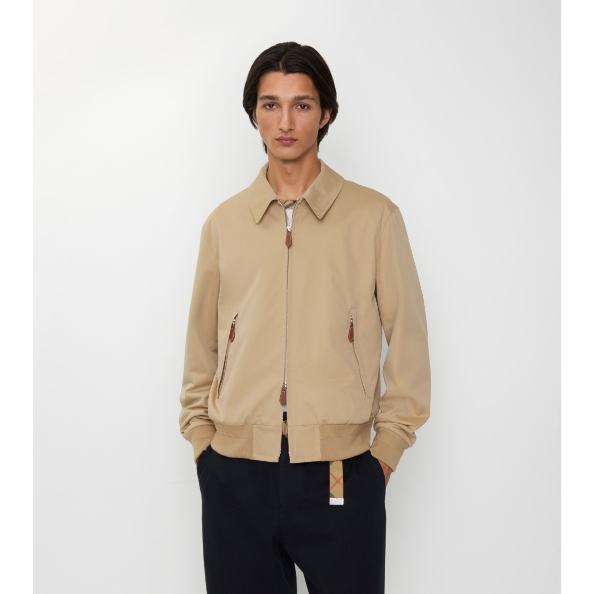  Check Gabardine Harrington Jacket