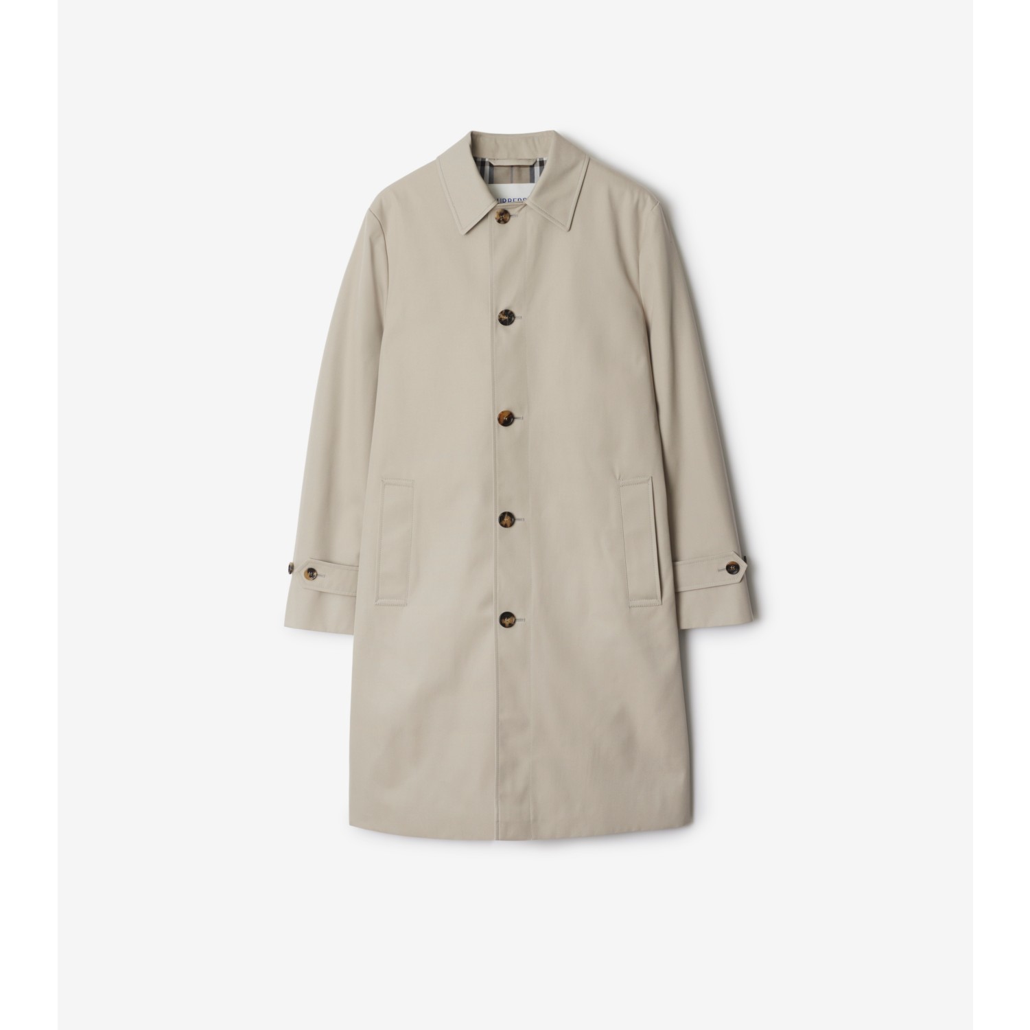 Langer Baumwollmisch-Car Coat