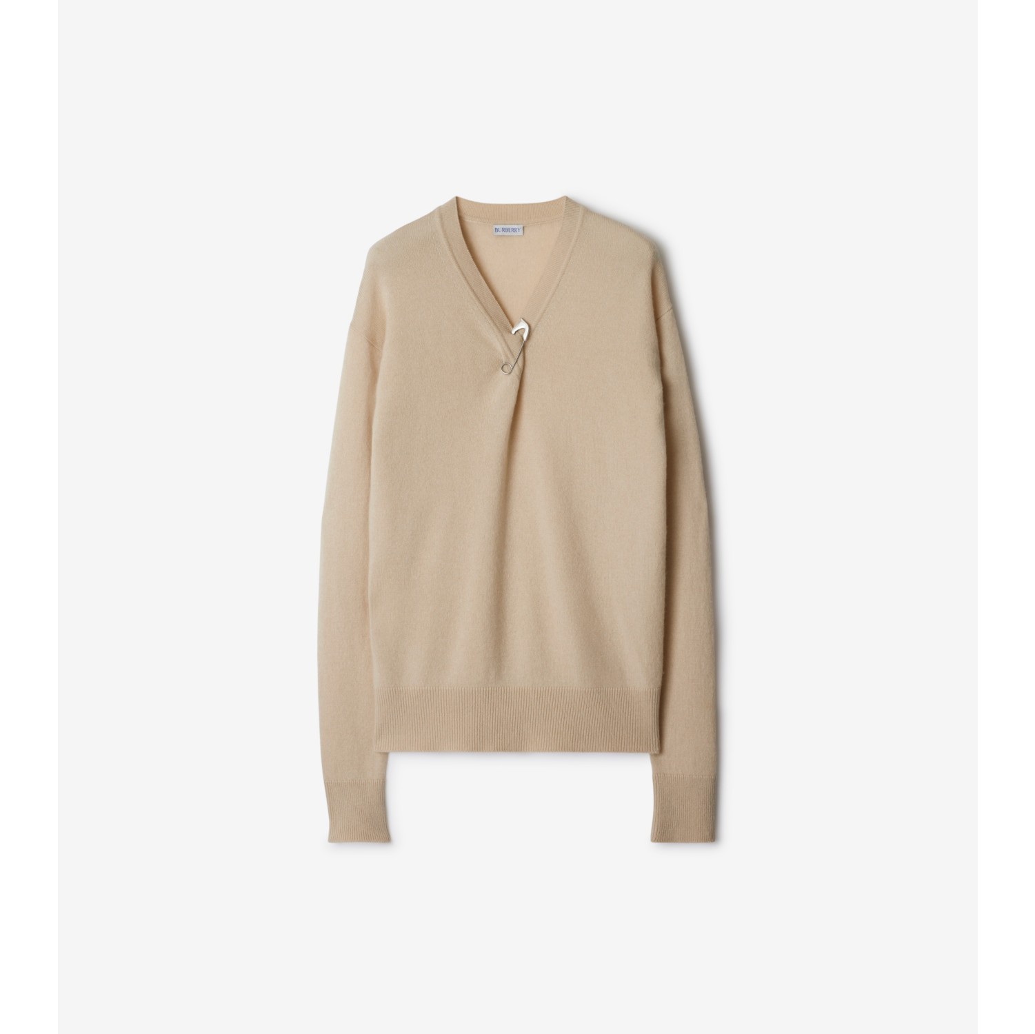 Cashmere Sweater in Nutmeg Women Burberry Official