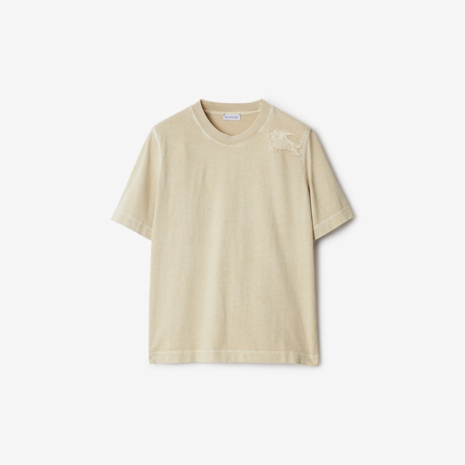 Cotton T-shirt in Safari - Women | Burberry® Official