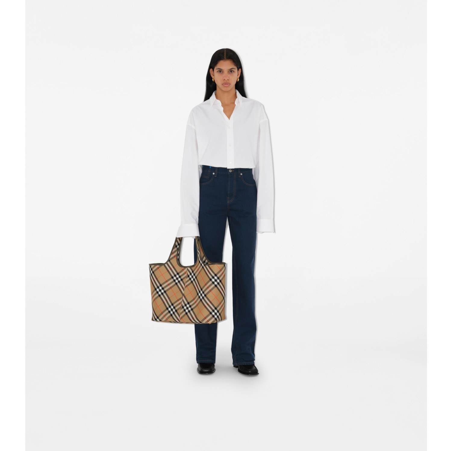 Medium Check Tote