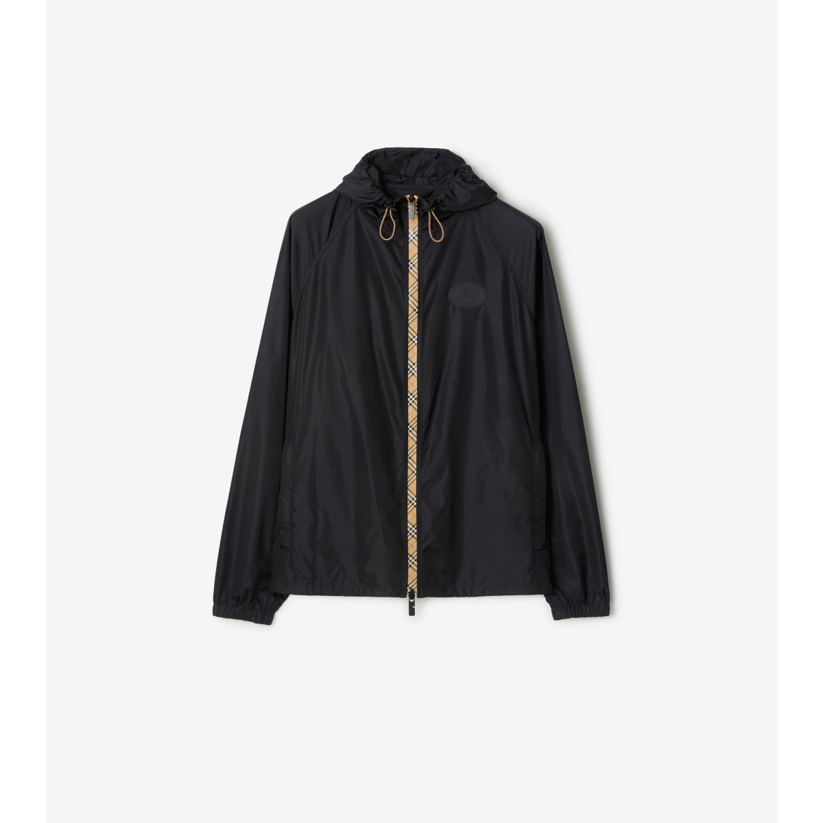  Check er-tape Nylon Hooded Jacket