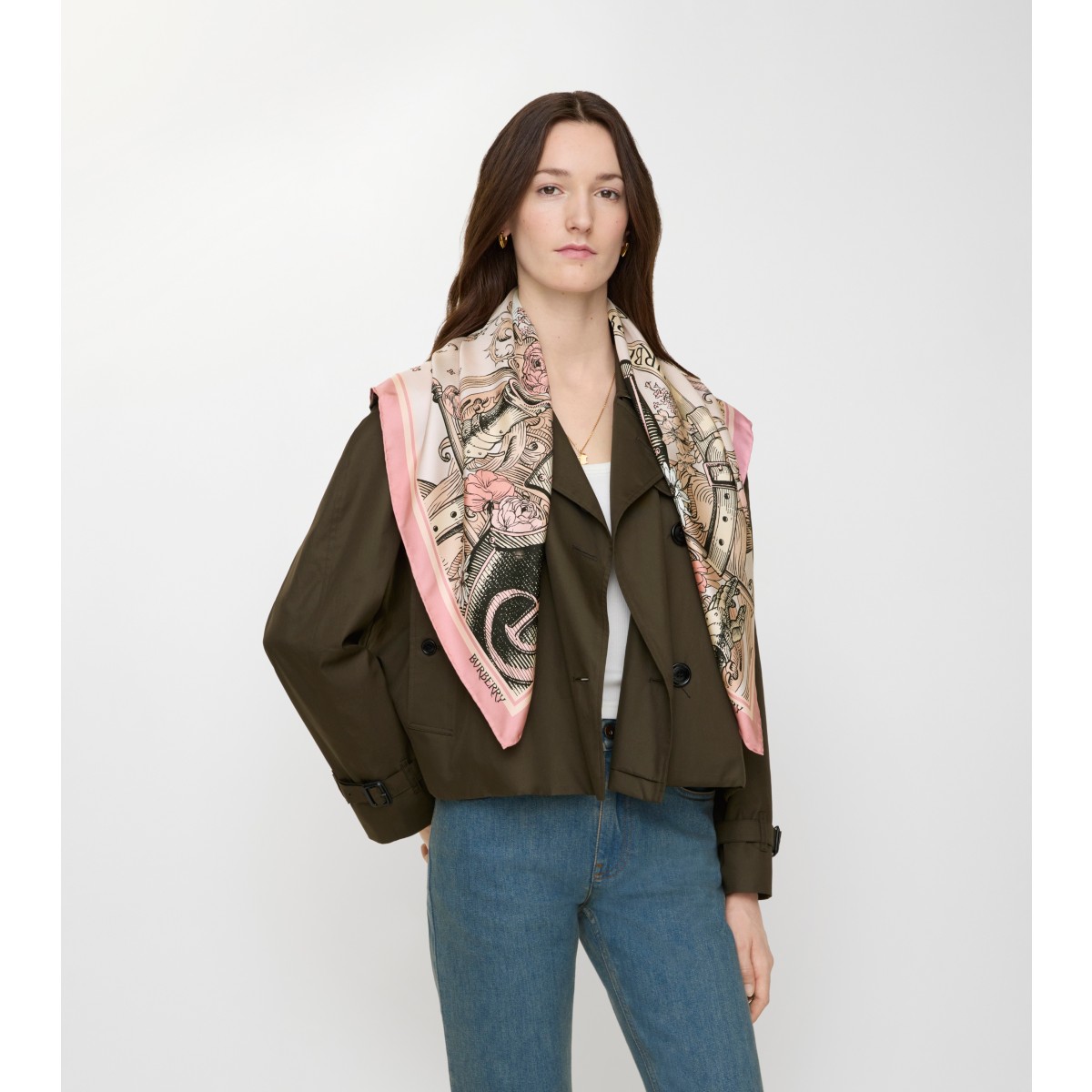  Printed Etched Knight Scarf