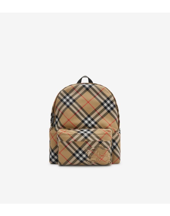 Small Check Backpack