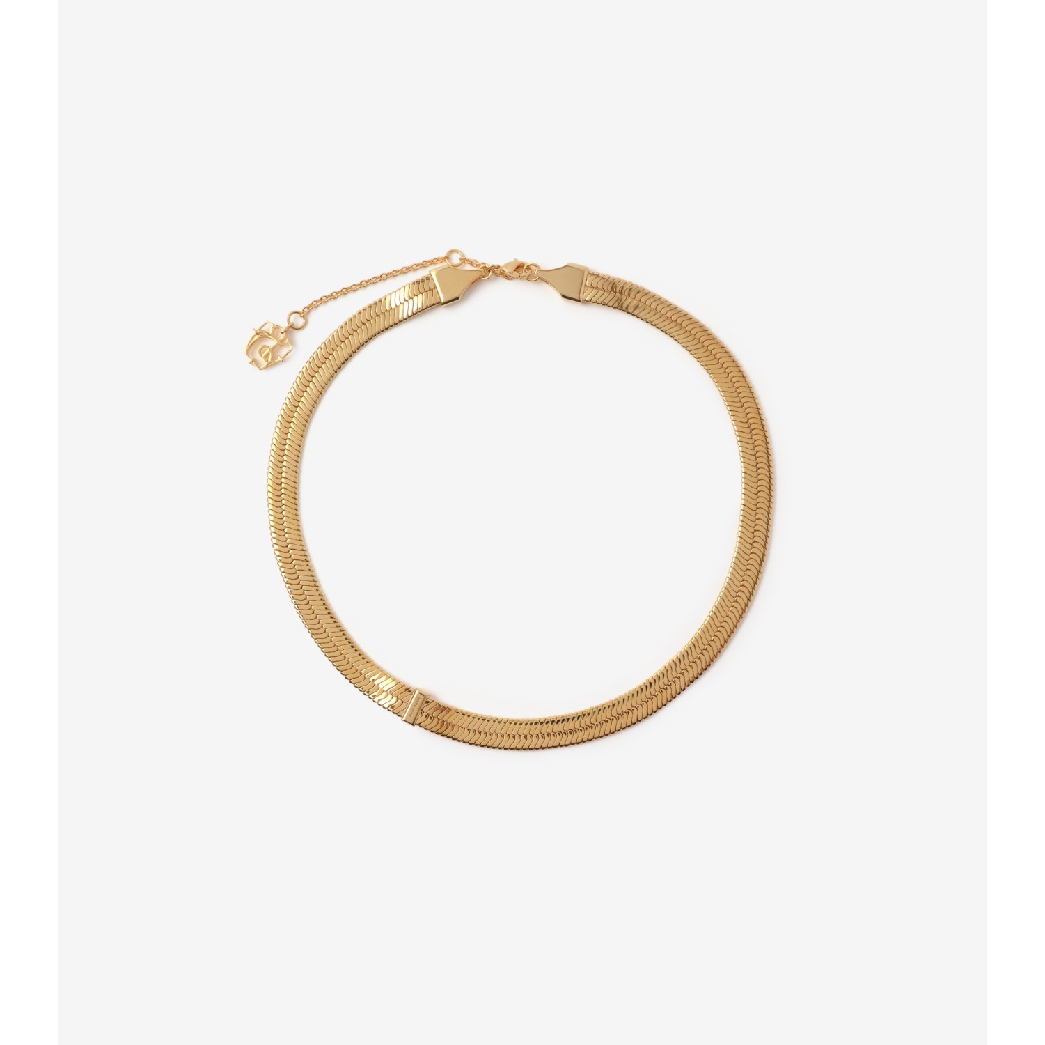 Engraved Check Necklace